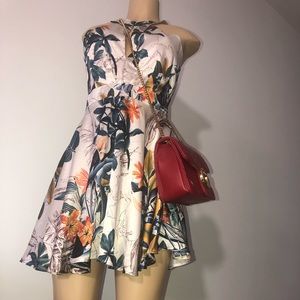 Pretty Floral Satin Zaful Dress